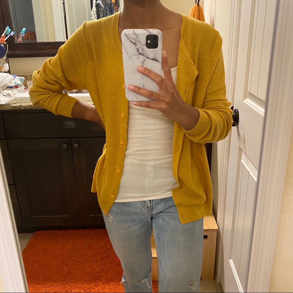Mustard Yellow Cardigan